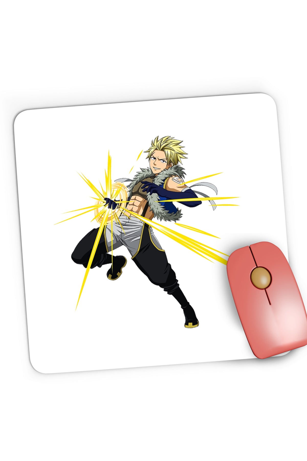 Mousepad Gaming Fairy Tail Natsu Dragneel Rebel Cool, 21x19 cm