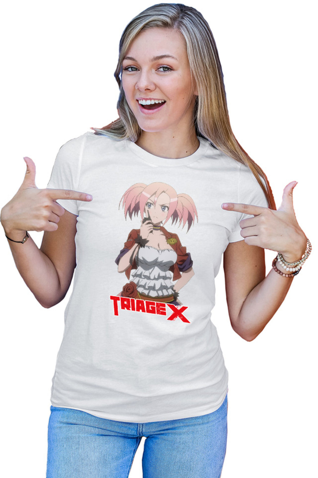 Tricou dama Triage X Nishida Oriha Twins Manga Kawaii