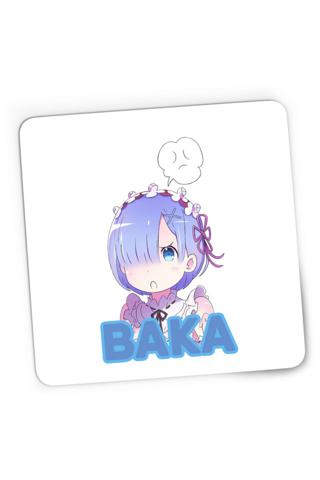 Mousepad Gaming Re Zero REM Baka Tappei Nagatsuki Isekai Light Novel, 21x19 cm