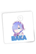 Mousepad Gaming Re Zero REM Baka Tappei Nagatsuki Isekai Light Novel, 21x19 cm