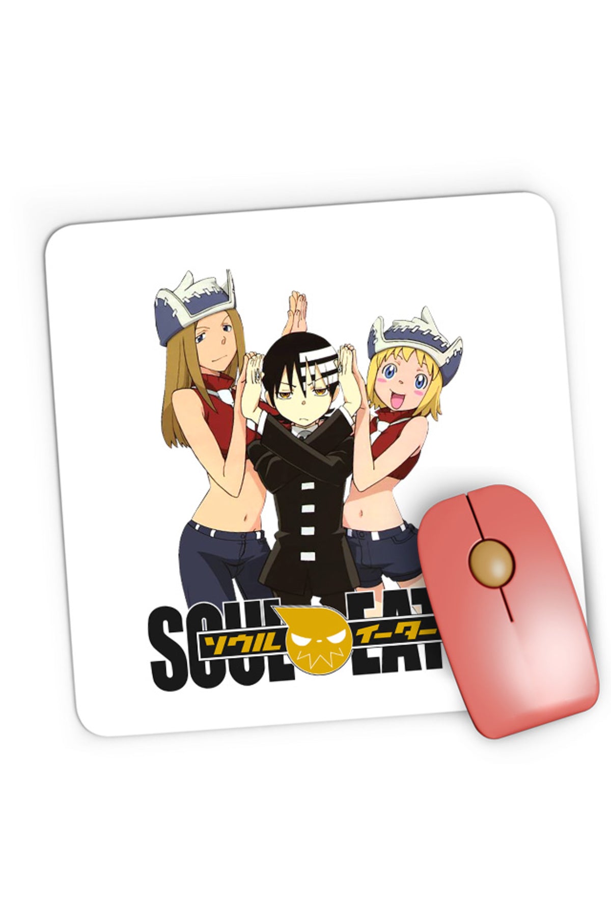 Mousepad Gaming Soul Eater Death the Kid Patricia Elizabeth Clap, 21x19 cm