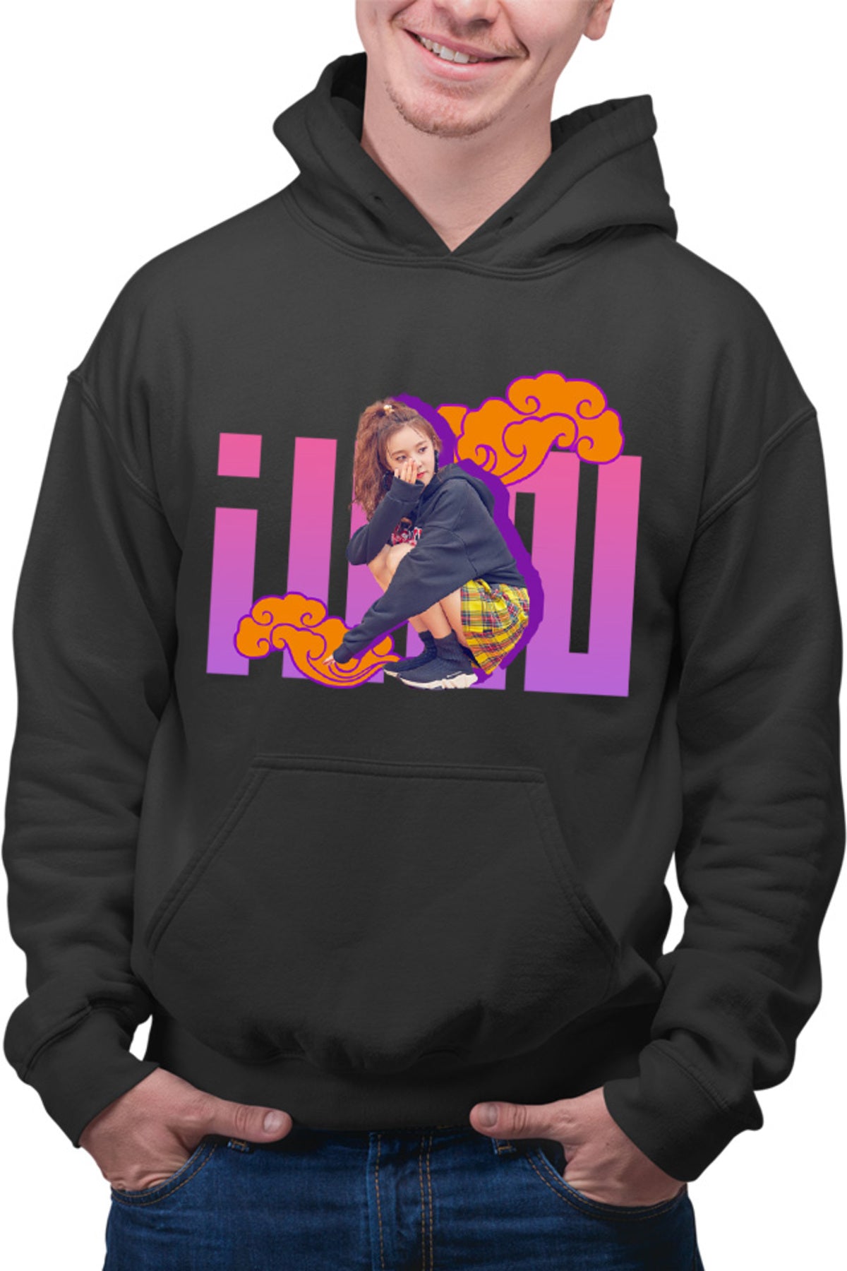 Hanorac barbati I-DLE Clouds Chinese Korean Minimalist Cute