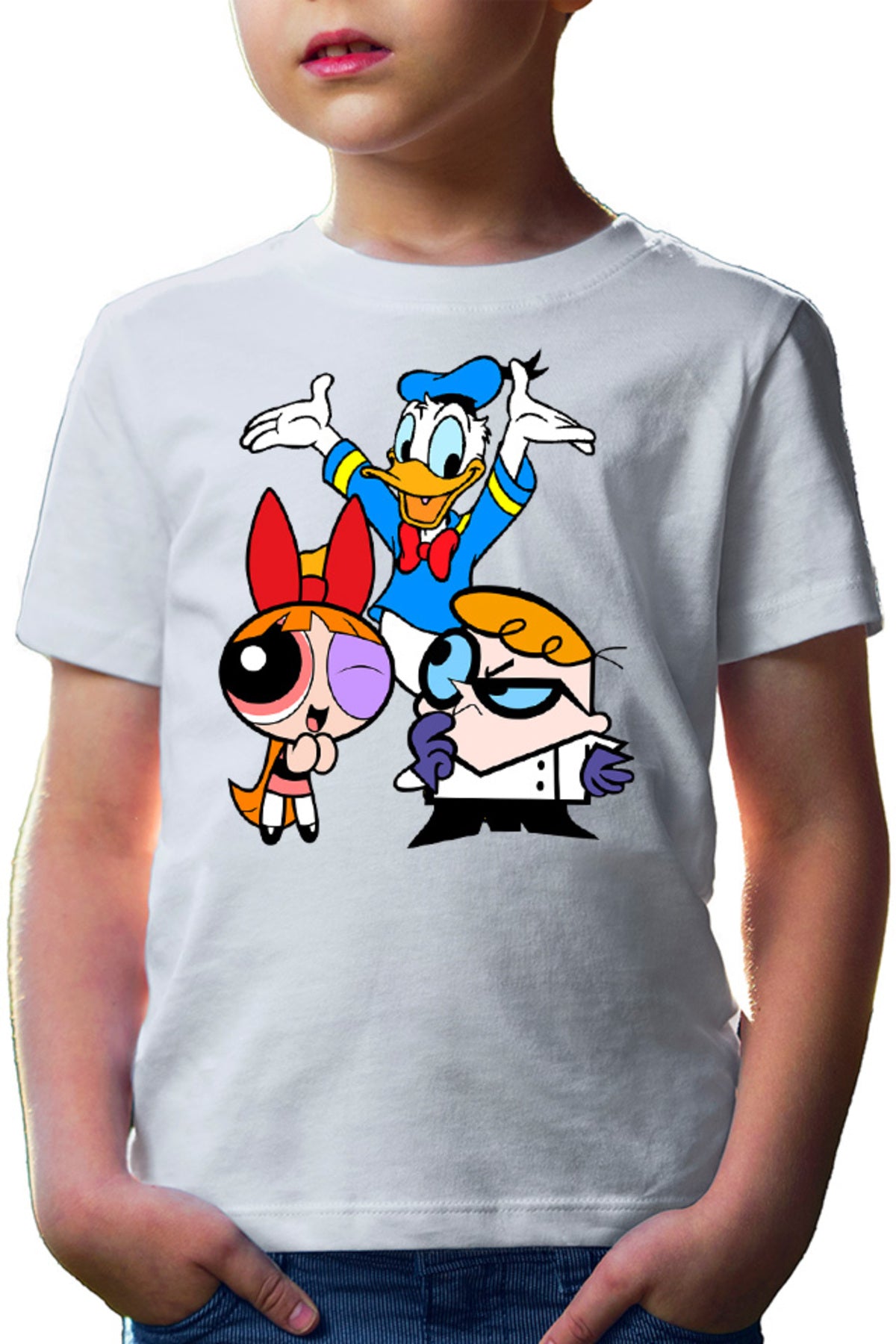 Tricou copii The Powerpuff Girls Donald Dexter Genius Science