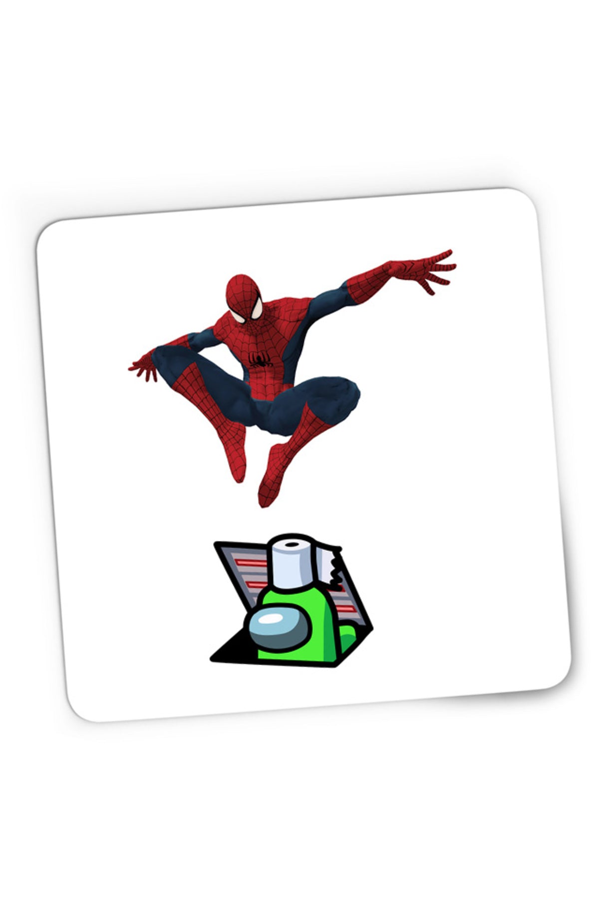 Mousepad Gaming Spiderman Us Suspicious Vent Paper Jump Surprise, 21x19 cm