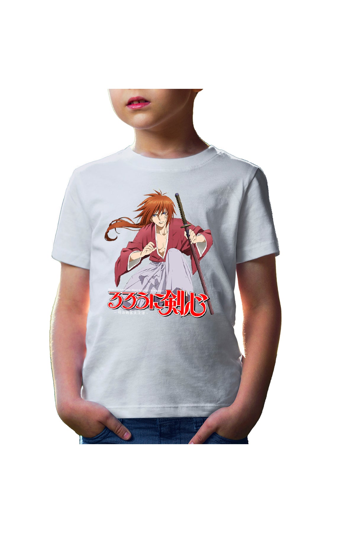 Tricou copii Rurouni Kenshin Sword Sit Meiji Swordsman Romantic Story
