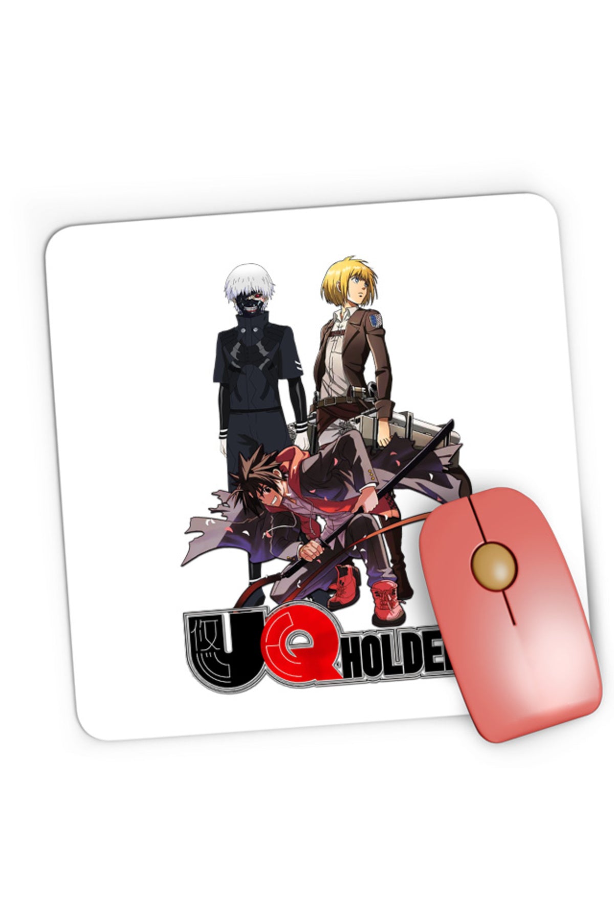 Mousepad Gaming UQ Holder Touta Demon Samurai Sword Soul Anime Otaku, 21x19 cm