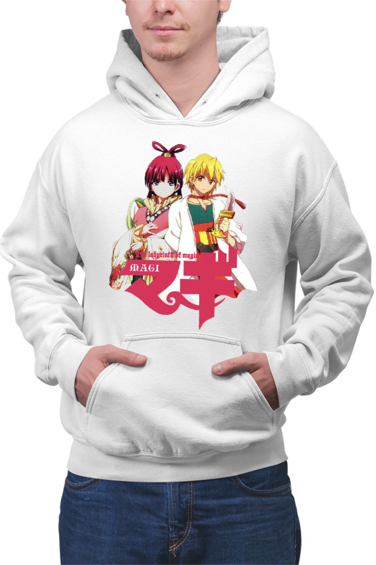 Hanorac barbati Magi The Labyrinth of Magic Kougyoku Queen Alibaba Protect