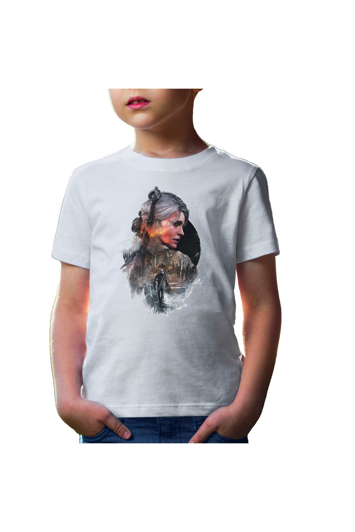 Tricou copii The Witcher Wild Hunt Monster Slayer Steam