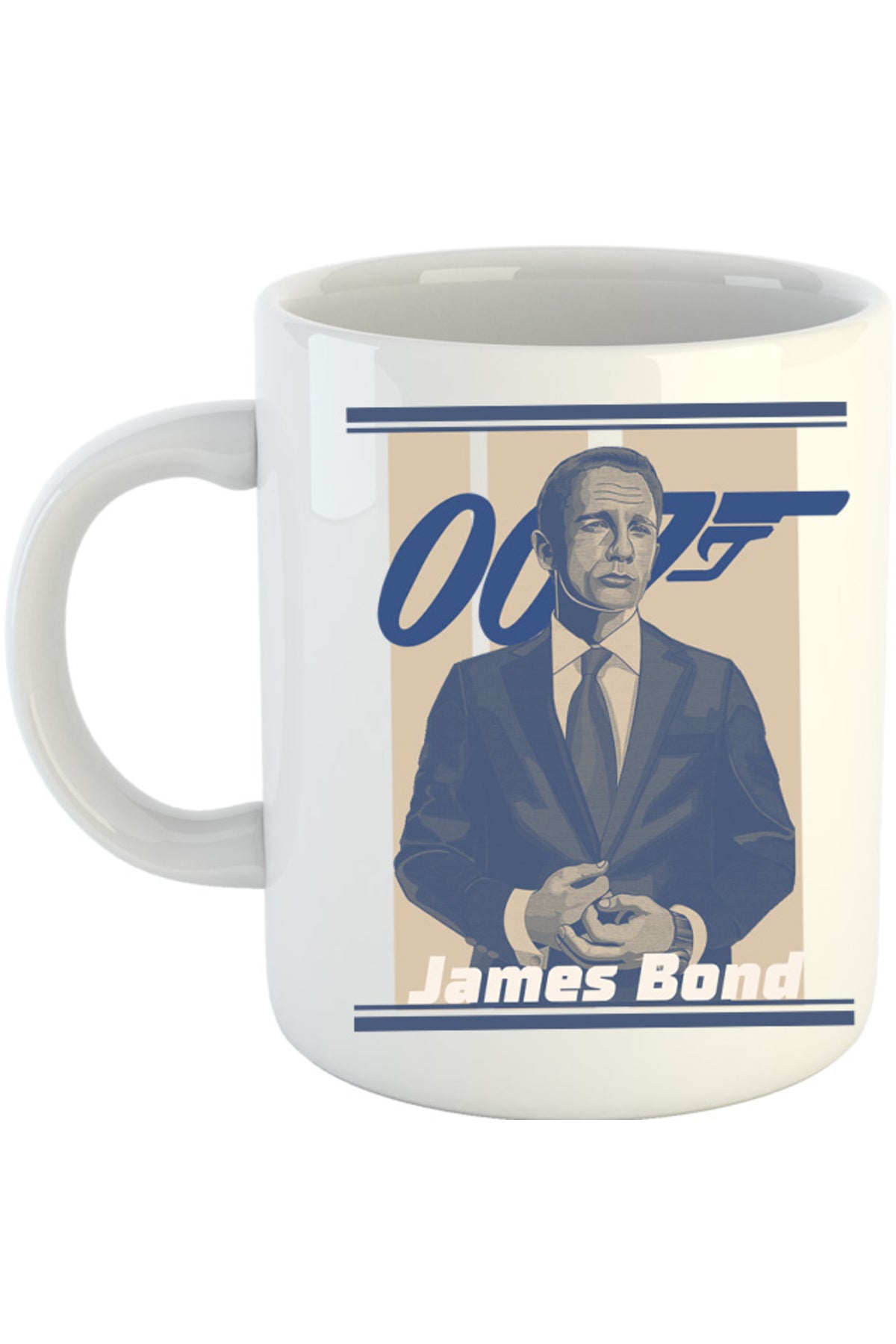 Cana James Bond Sean Connery No Time to Die Illustration, alba, 330 ml