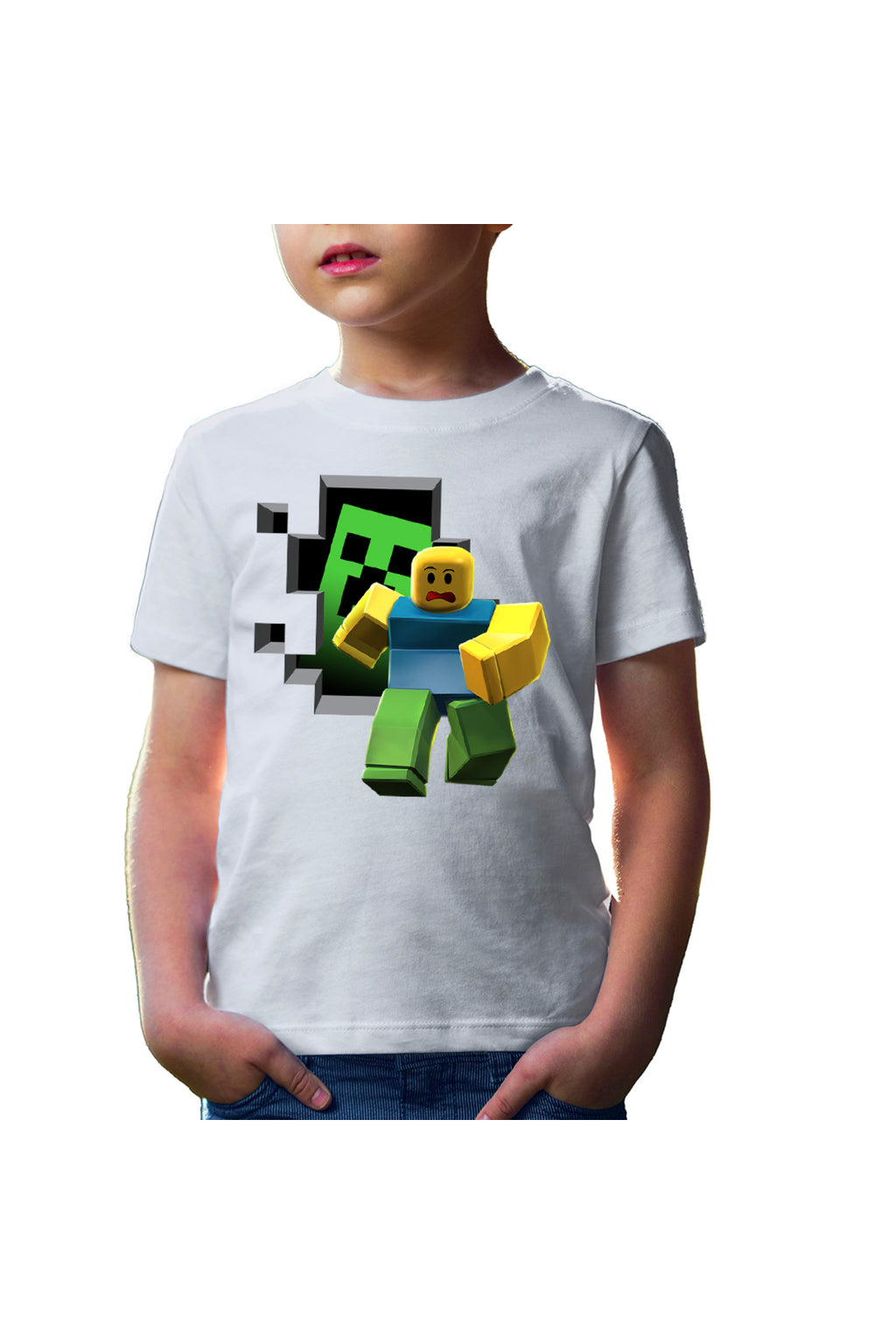 Tricou copii Roblox Minecraft Earth Aternos Mcskins