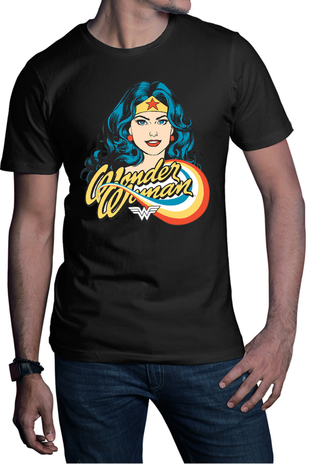 Tricou barbati Wonder Woman Retro Comics Star Beautiful Power
