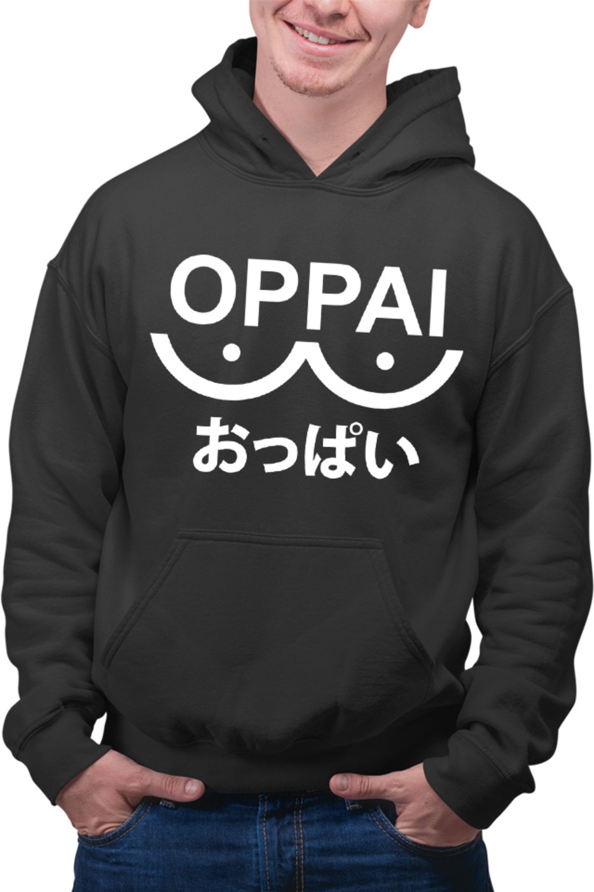 Hanorac barbati One-Punch Man Oppai Saitama Meme Logo