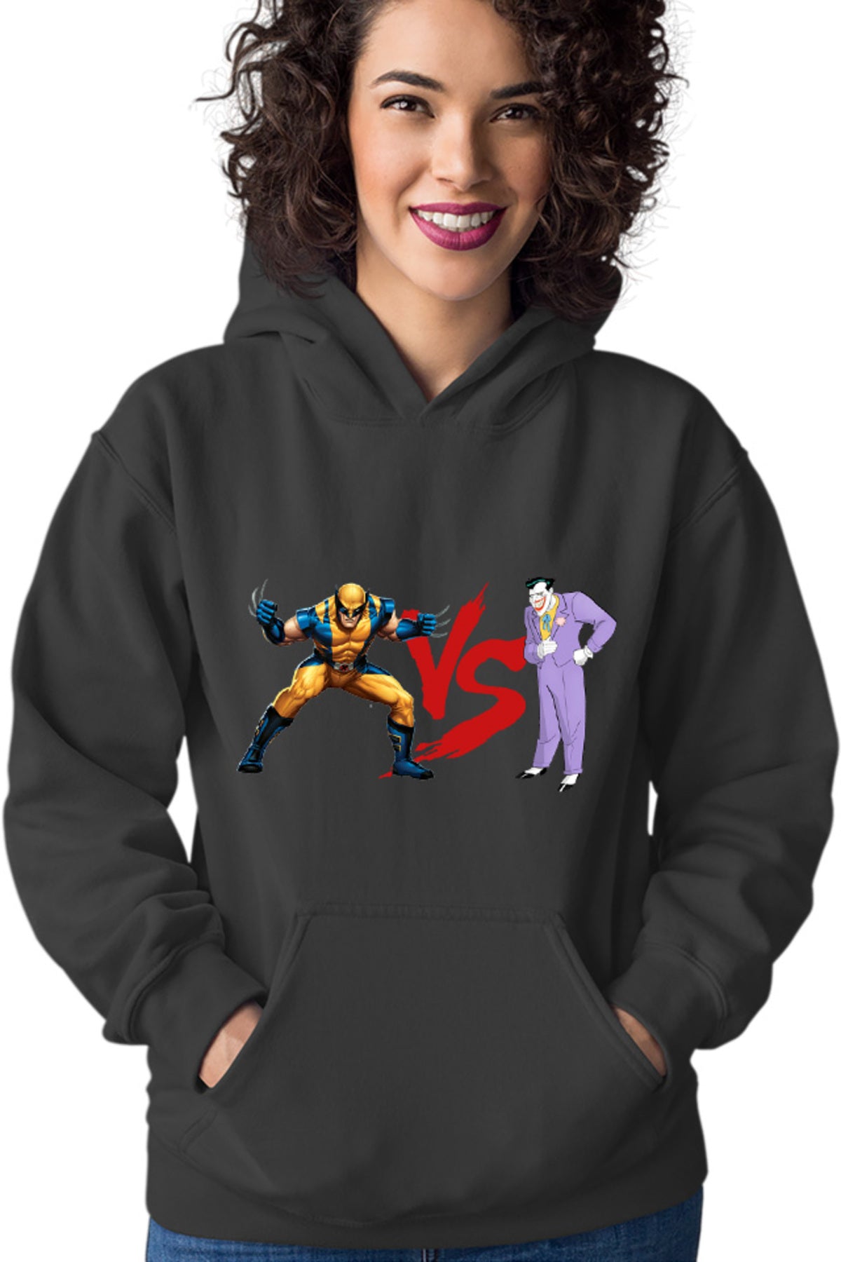 Hanorac dama Wolverine VS Joker Costume Cartoon
