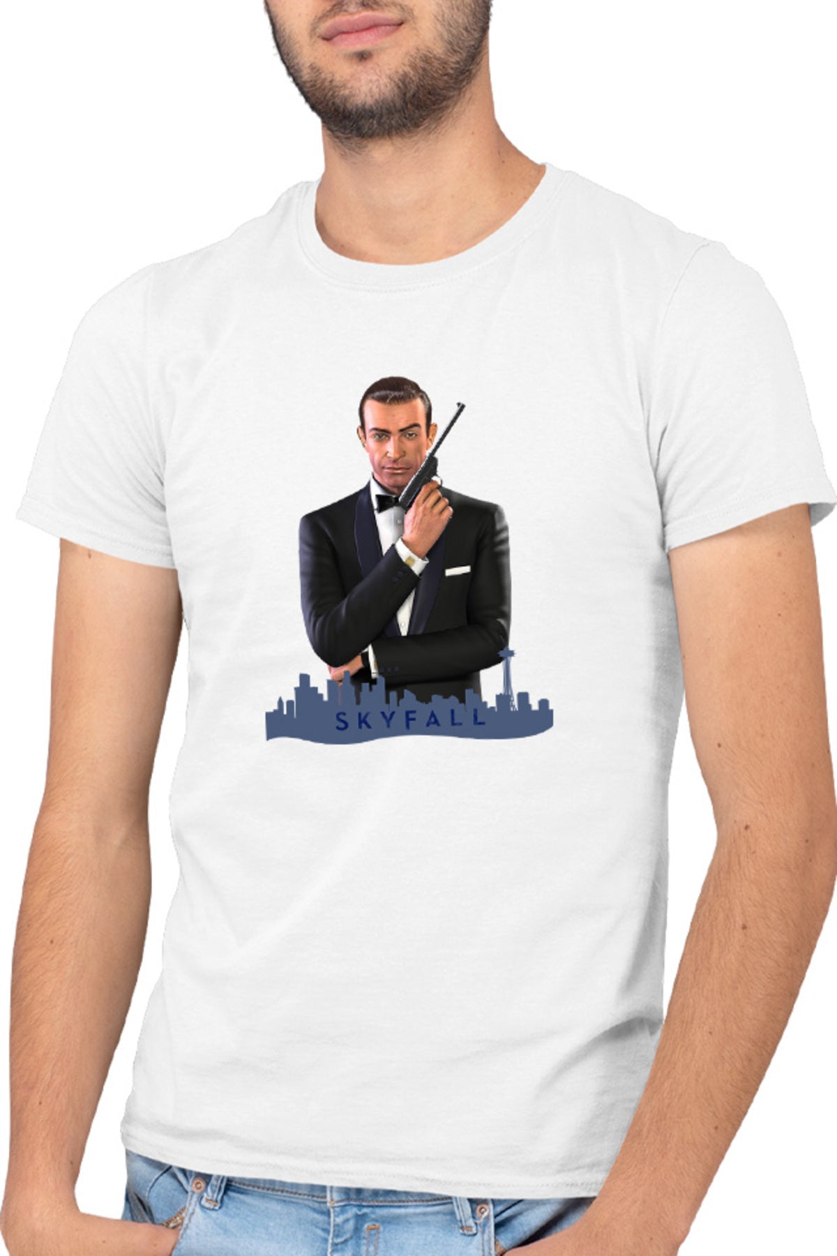 Tricou barbati James Bond Skyfall Movie Cool British Spy