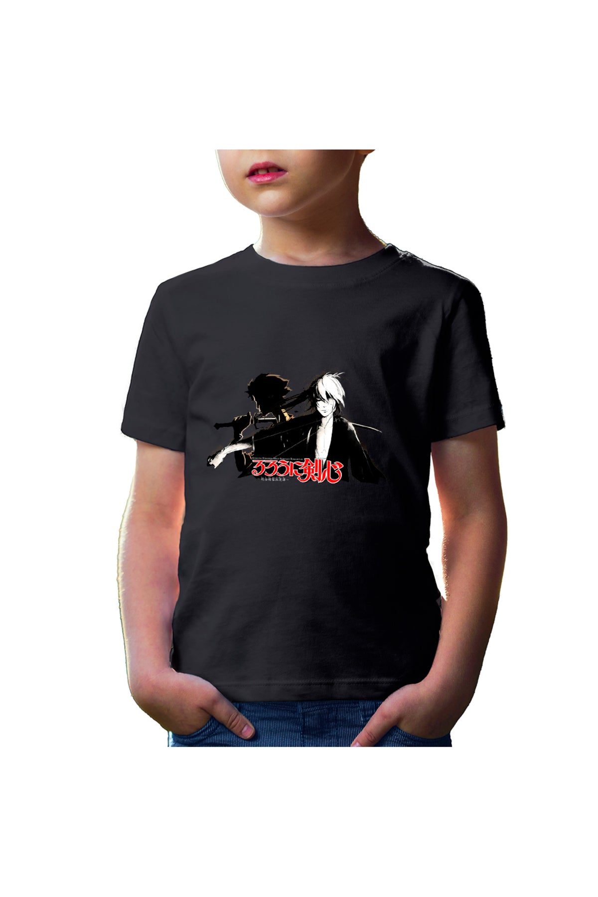 Tricou copii Rurouni Kenshin Anime Cute Mugen Contrast