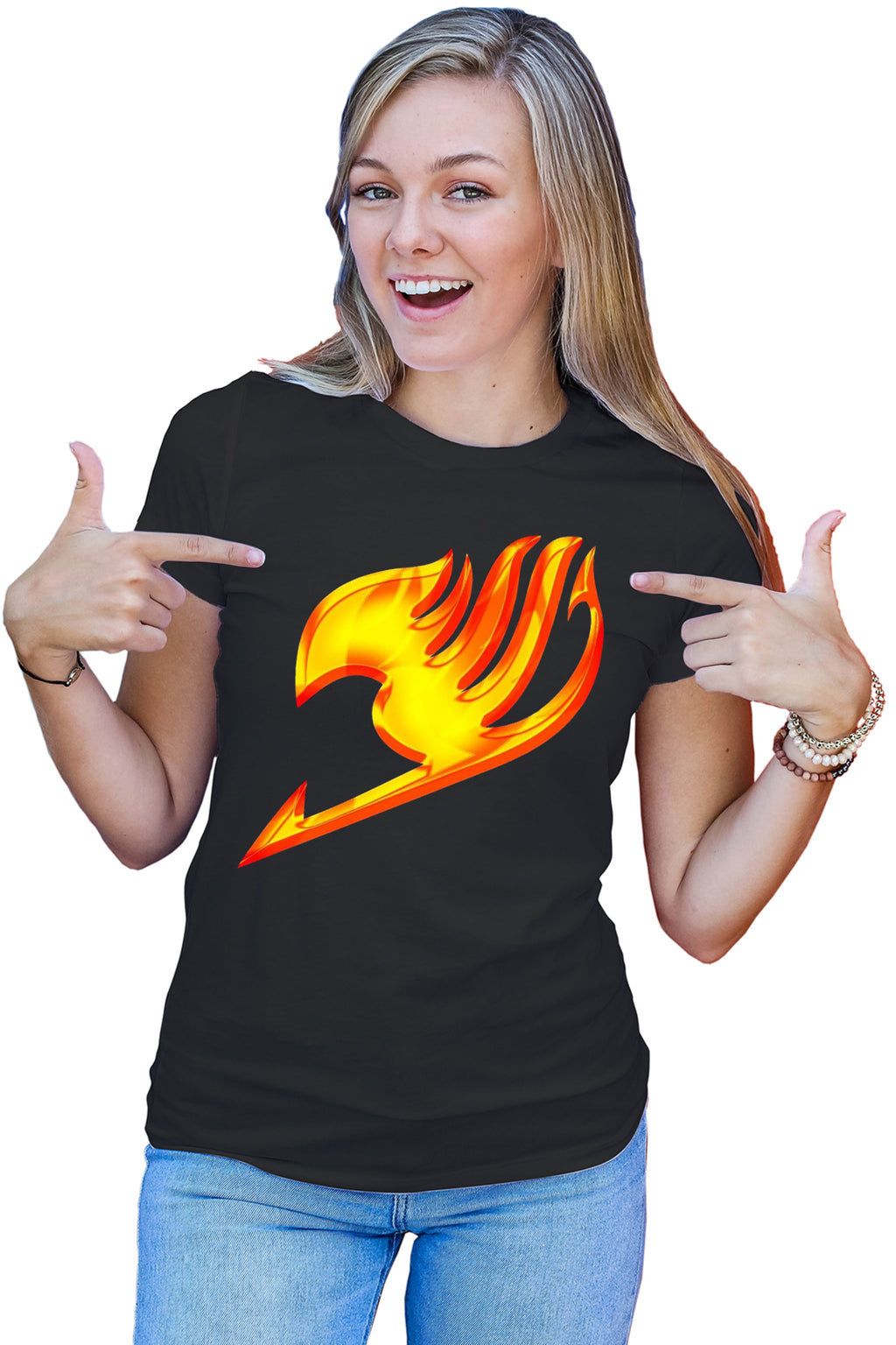 Tricou dama Fairy Tail Emblem Dragon Logo Anime