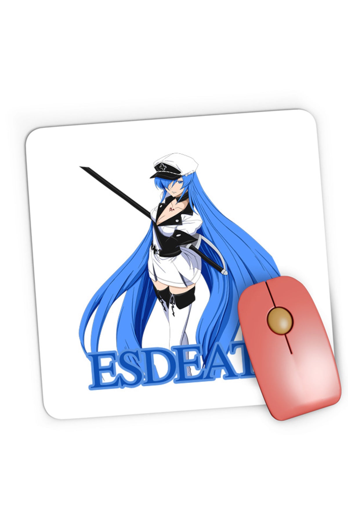 Mousepad Gaming Akame ga Kill Esdeath Spadasin Otaku Bishoujo Gore, 21x19 cm
