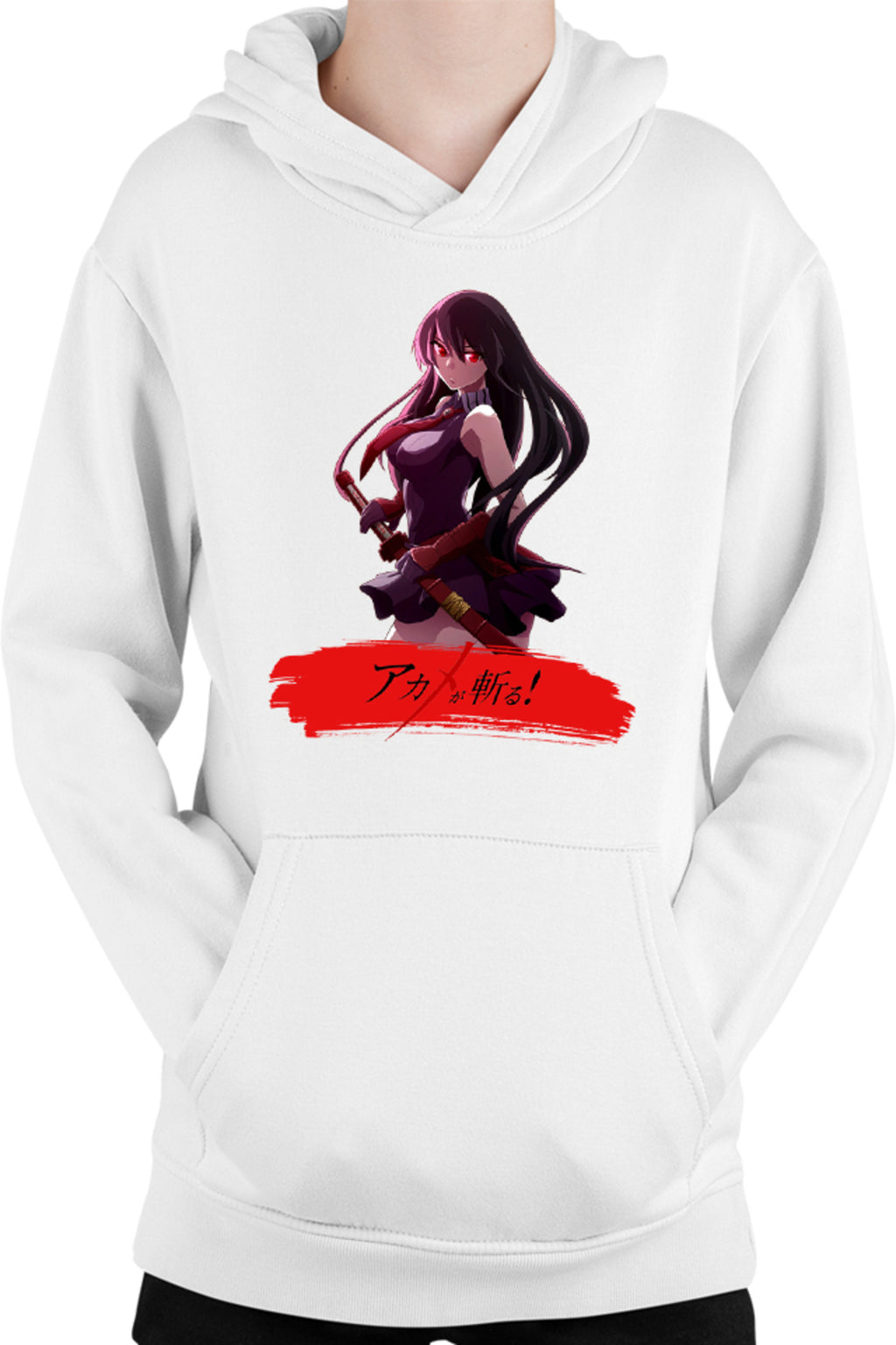 Hanorac copii Akame ga Kill Katana Fantasy Otaku Gore Blood Moon