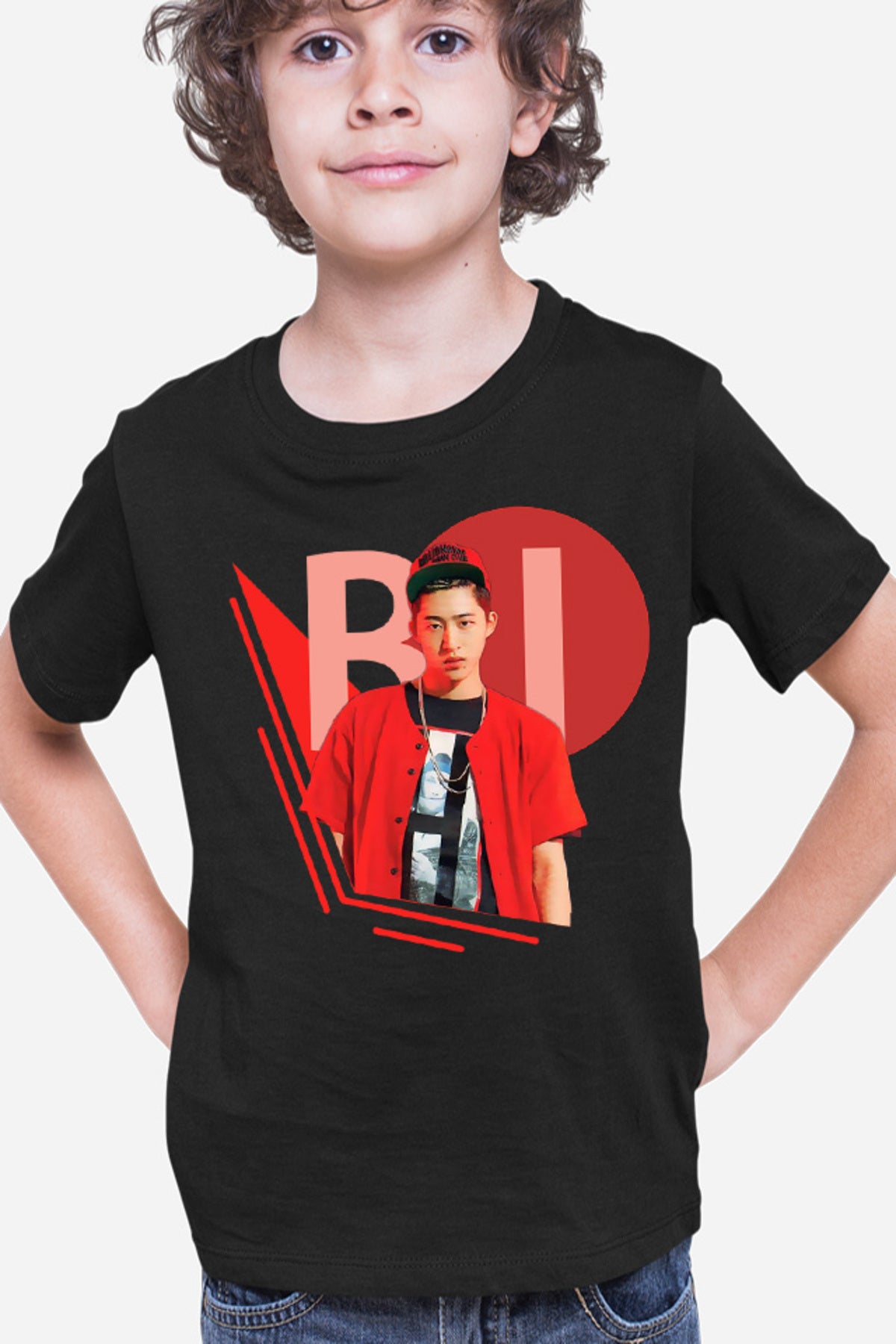 Tricou copii iKon B.I. Rapper Korean Singer Kim Han-bin