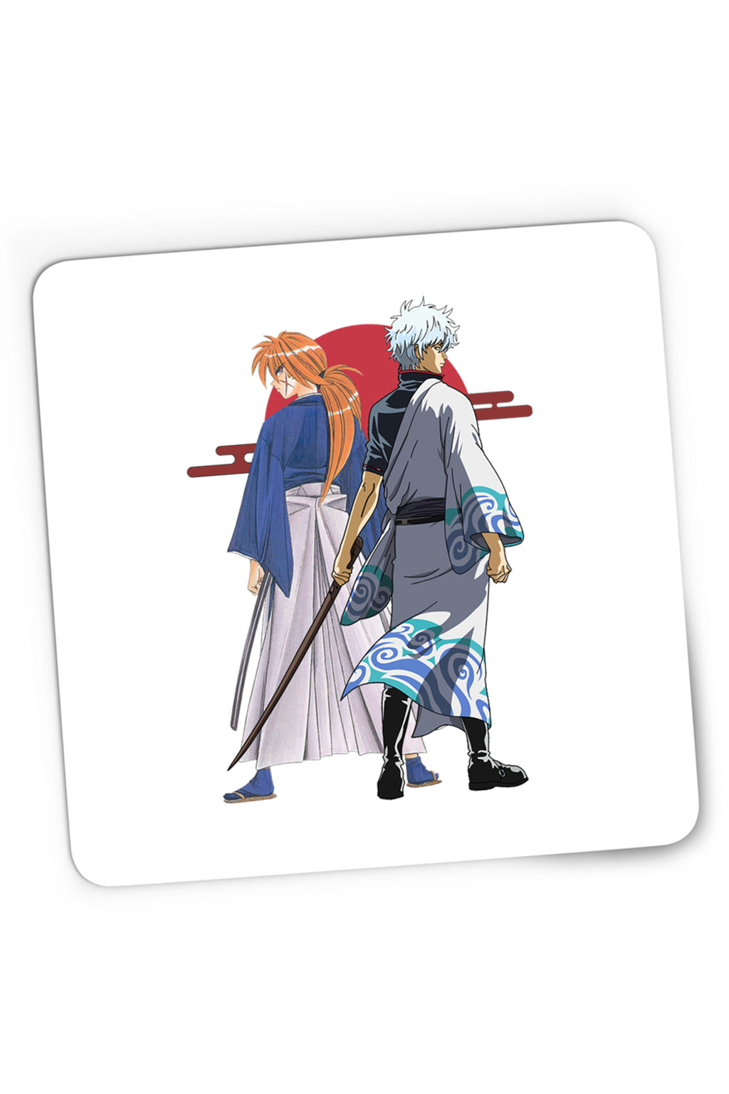 Mousepad Gaming Rurouni Kenshin Kenshin Gintoki Samurai Pose, 21x19 cm