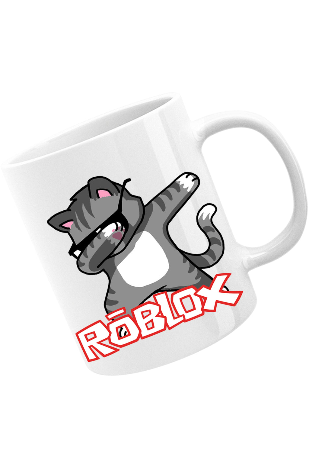 Cana Roblox Cat Kitten Fortnite Dab Vip, alba, 330 ml