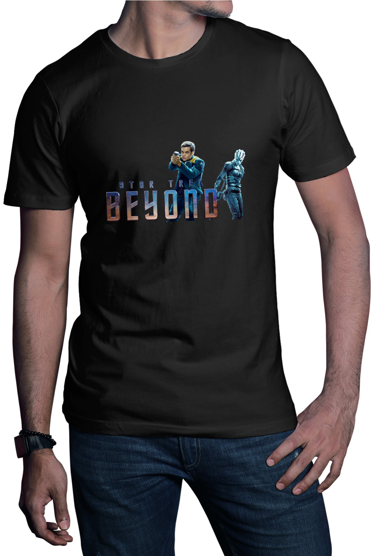 Tricou barbati Star Trek Beyond SF Movie Borg Starship