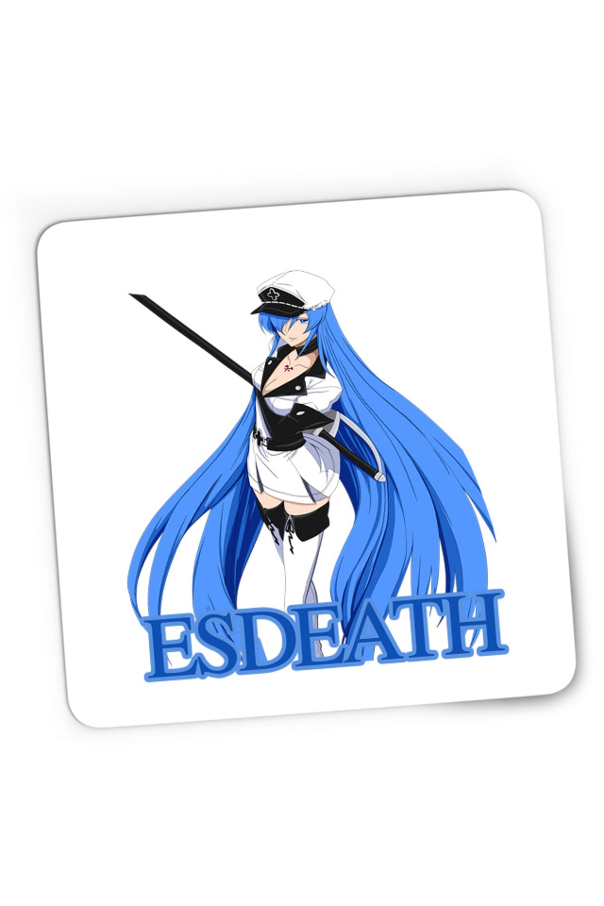 Mousepad Gaming Akame ga Kill Esdeath Spadasin Otaku Bishoujo Gore, 21x19 cm
