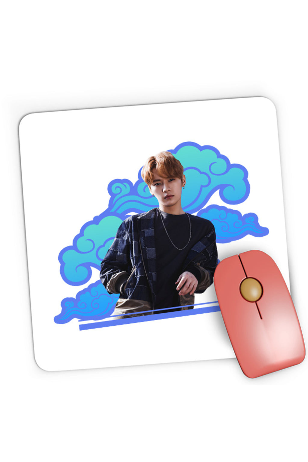 Mousepad Gaming Stray Kids Casual Seungmin Idol Concert Music Feels, 21x19 cm