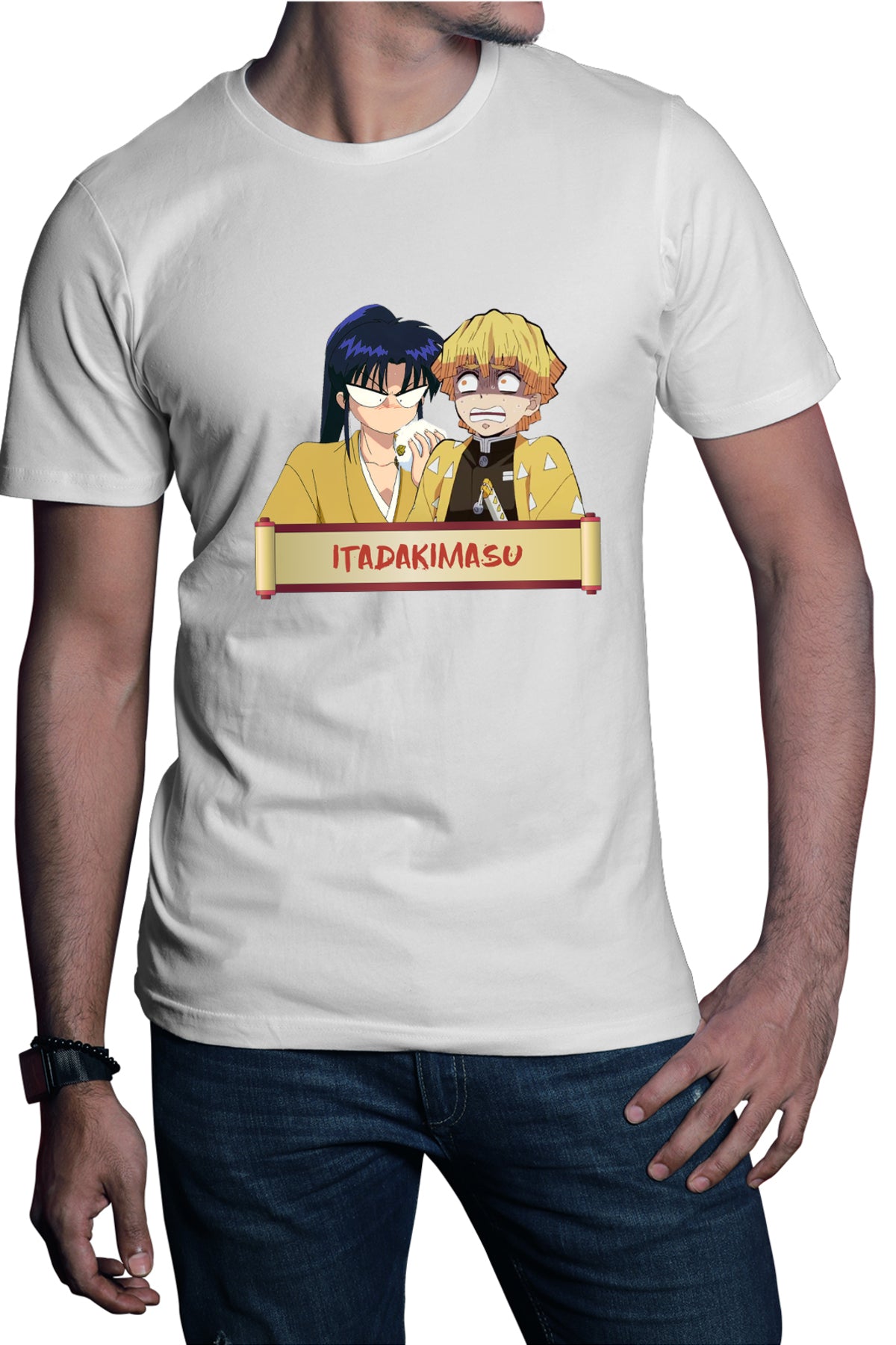 Tricou barbati Rurouni Kenshin Kaori Zenitsu Eat Fun Manga