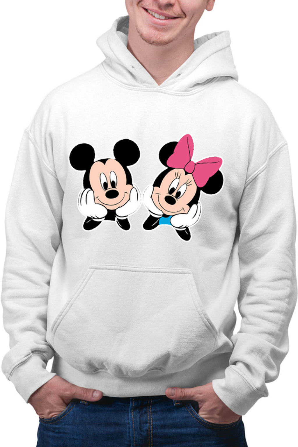 Hanorac barbati Mickey Mouse Minnie Couple Love Cute