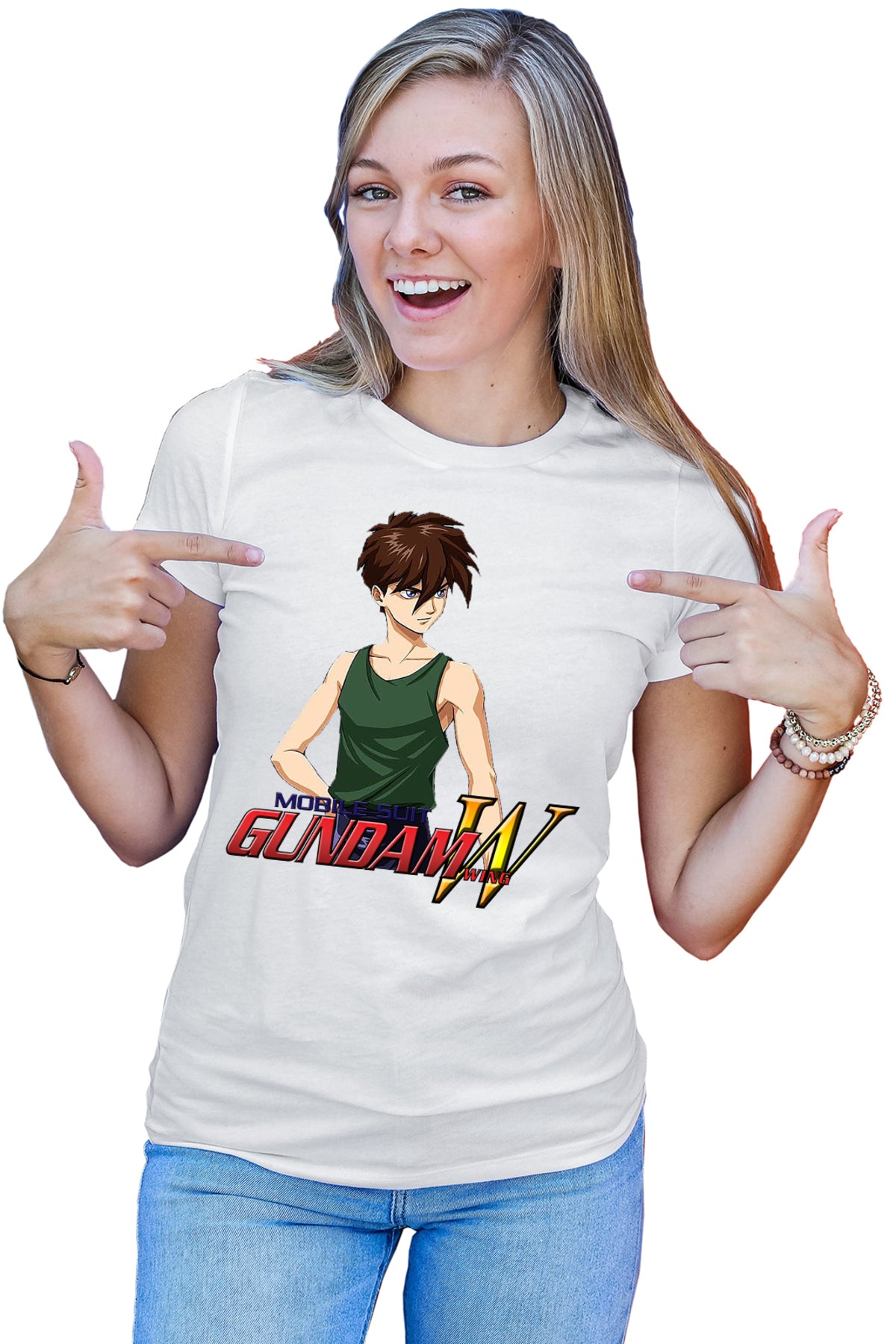 Tricou dama dam Wing Heero Angry Guy Anime Eater