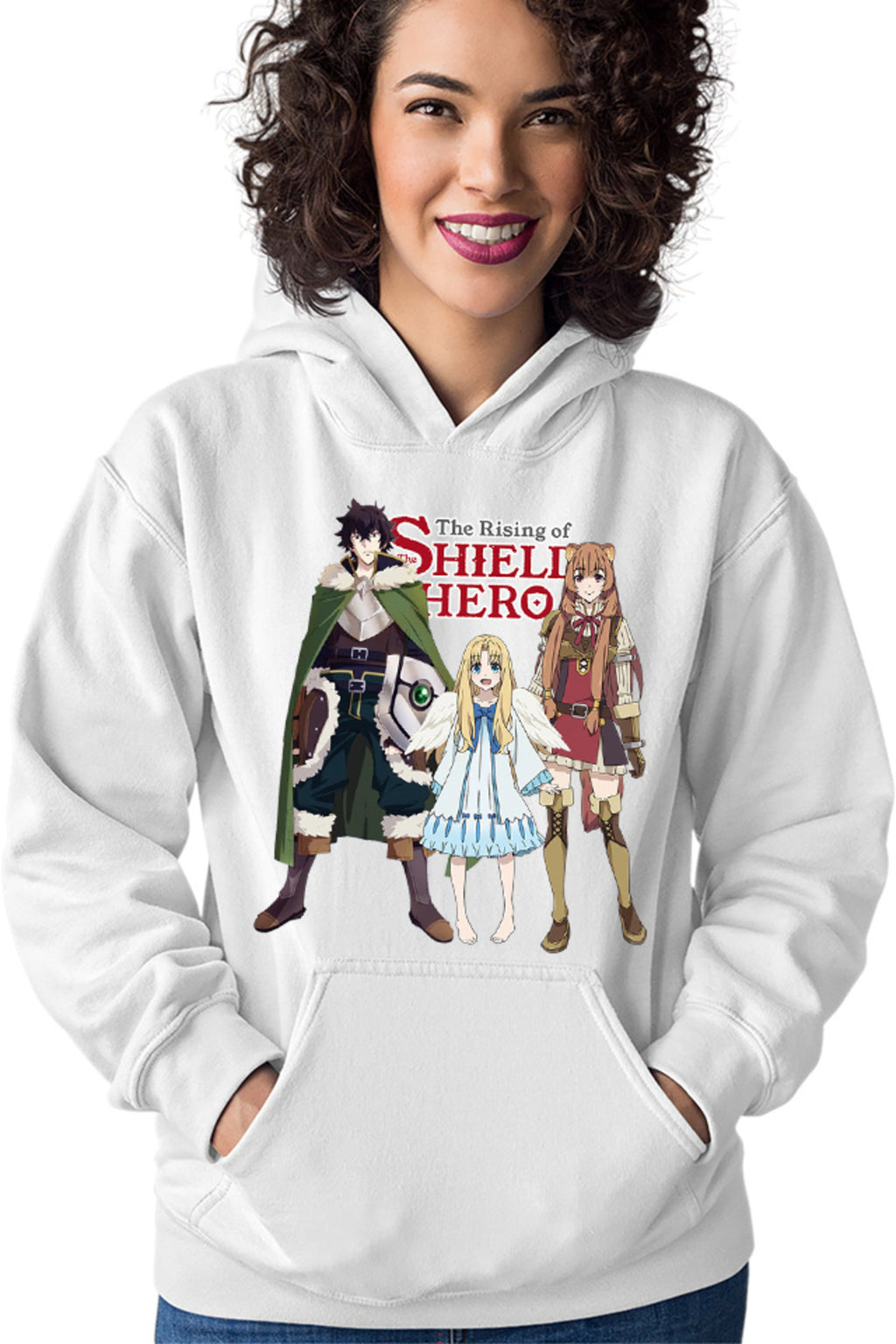 Hanorac dama Rising of the Shield Hero Naofumi Filo Raphtalia Trio Bird Aneko
