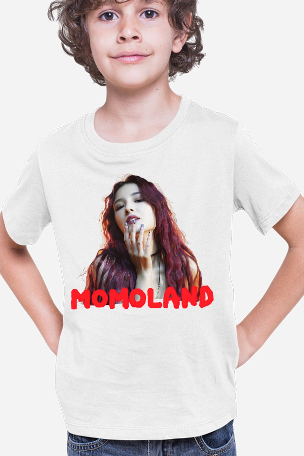 Tricou copii Momoland Red Head y K-Pop Idol Music