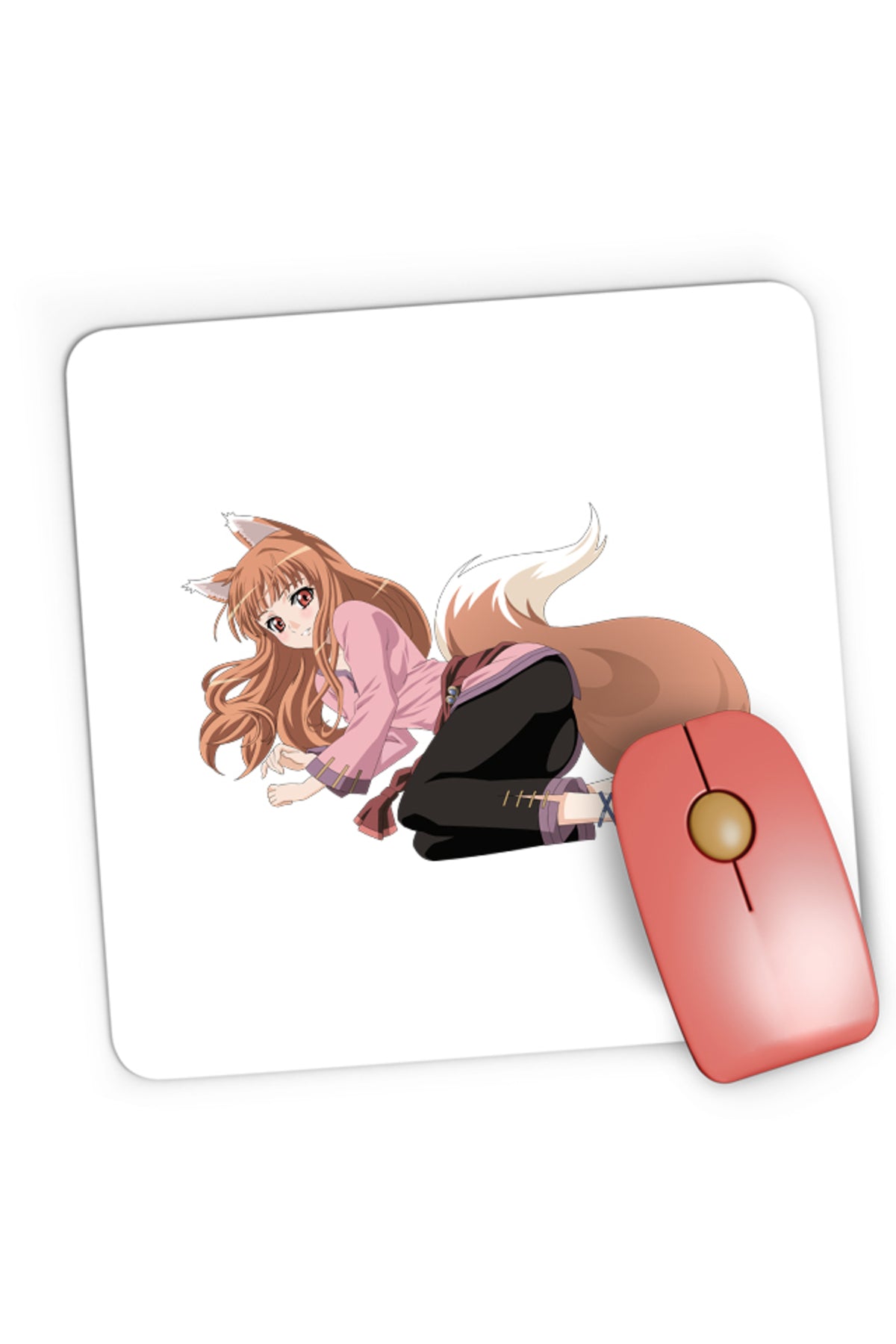 Mousepad Gaming Spice And Wolf Holo Love Romance, 21x19 cm