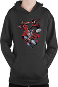 Hanorac copii Ironman Thor Spiderman Thunder God Cartoons