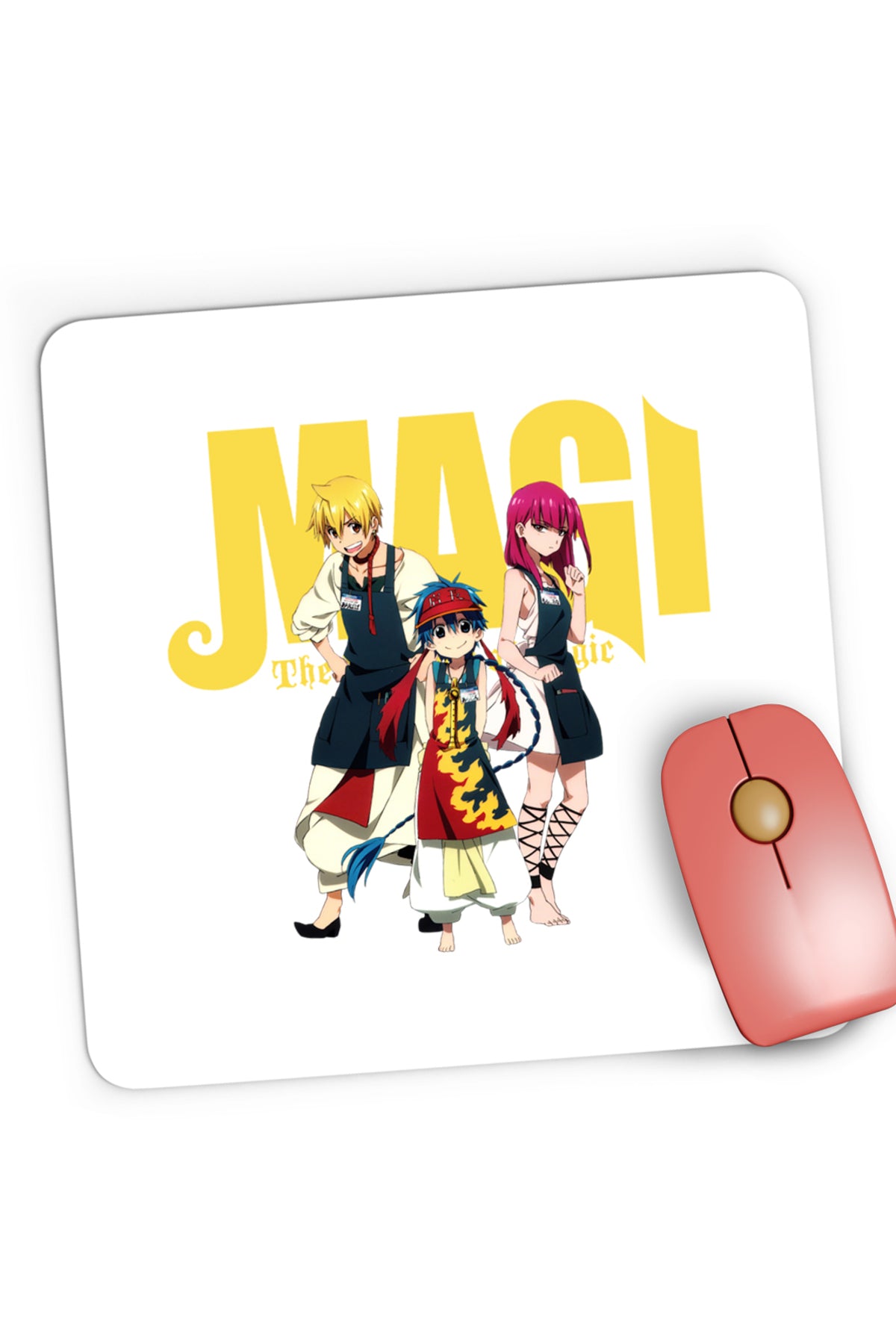 Mousepad Gaming Magi The Labyrinth of Magic Shinobu Ohtaka Anime, 21x19 cm