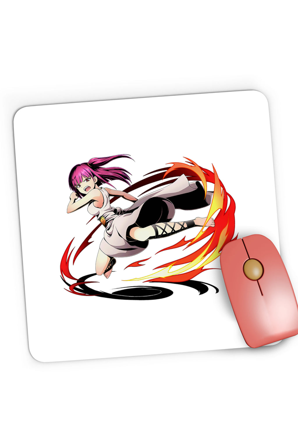 Mousepad Gaming Magi The Labyrinth of Magic Morgiana Fight Leg Fire, 21x19 cm