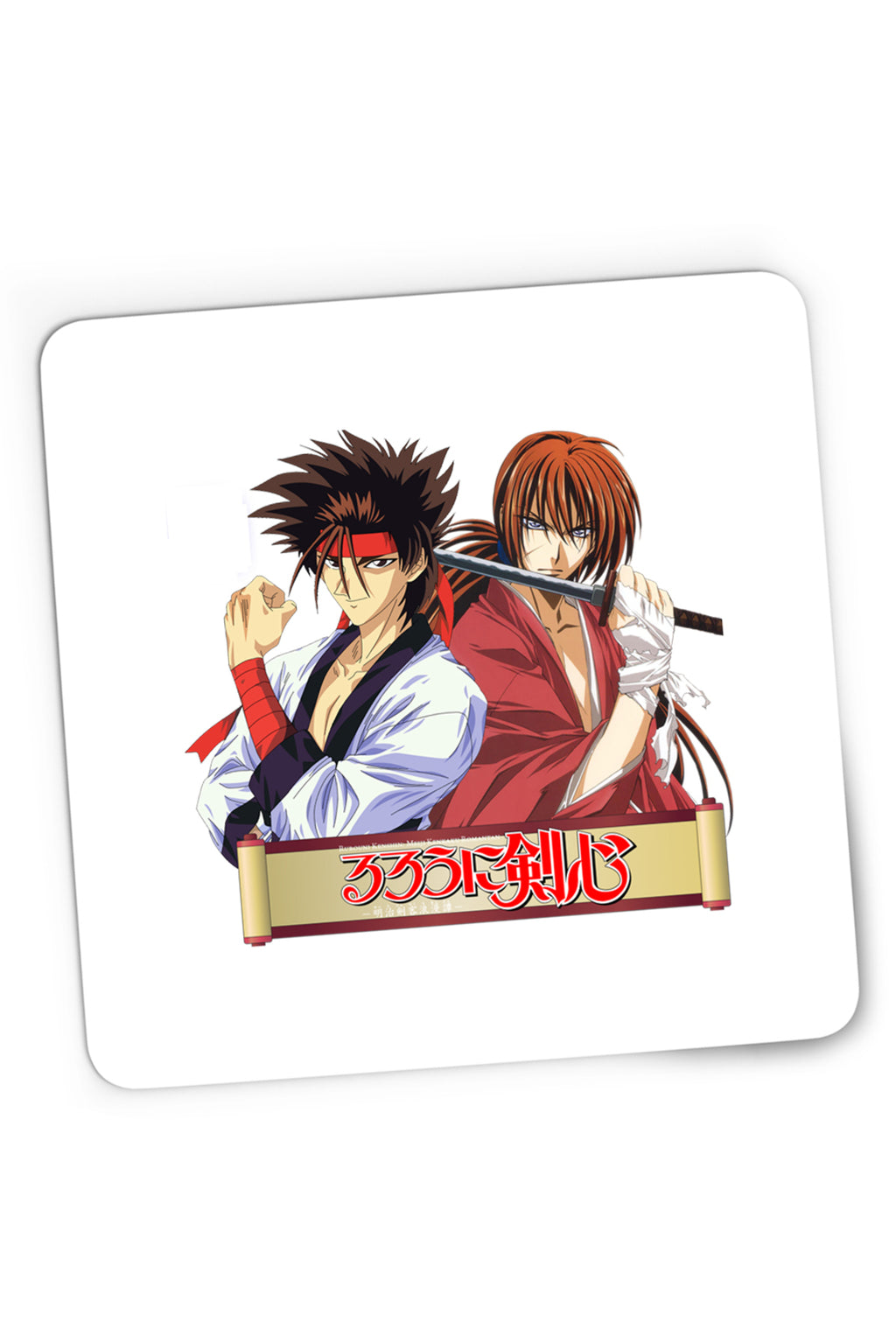 Mousepad Gaming Rurouni Kenshin Sanosuke Kenshin Manuscript, 21x19 cm