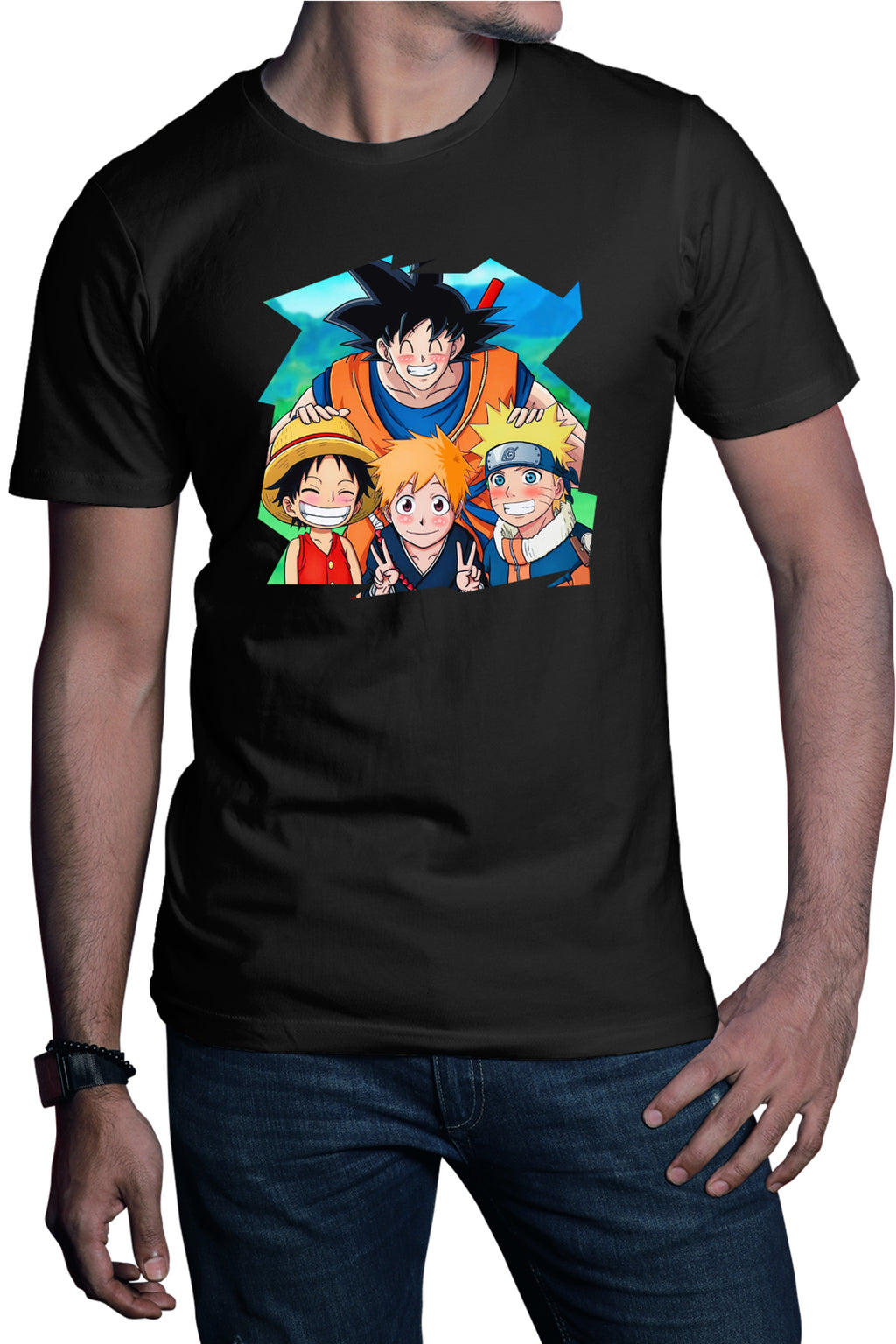 Tricou barbati Bleach Dragon Ball Z One Piece Animekage Naruto
