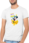 Tricou barbati Mickey Mouse Puppy Happy Birthday