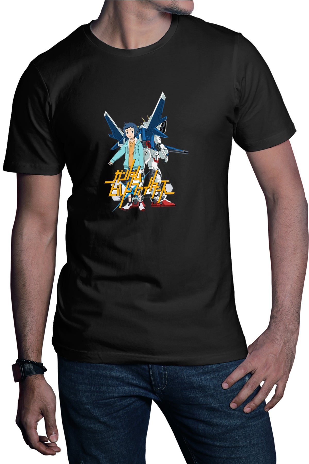 Tricou barbati dam Build Fighters Sei Robot
