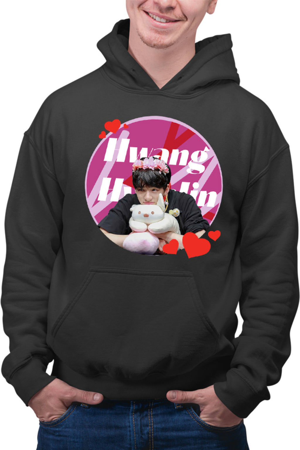 Hanorac barbati Stray Kids Monogram Sketch Album Logo Hwang