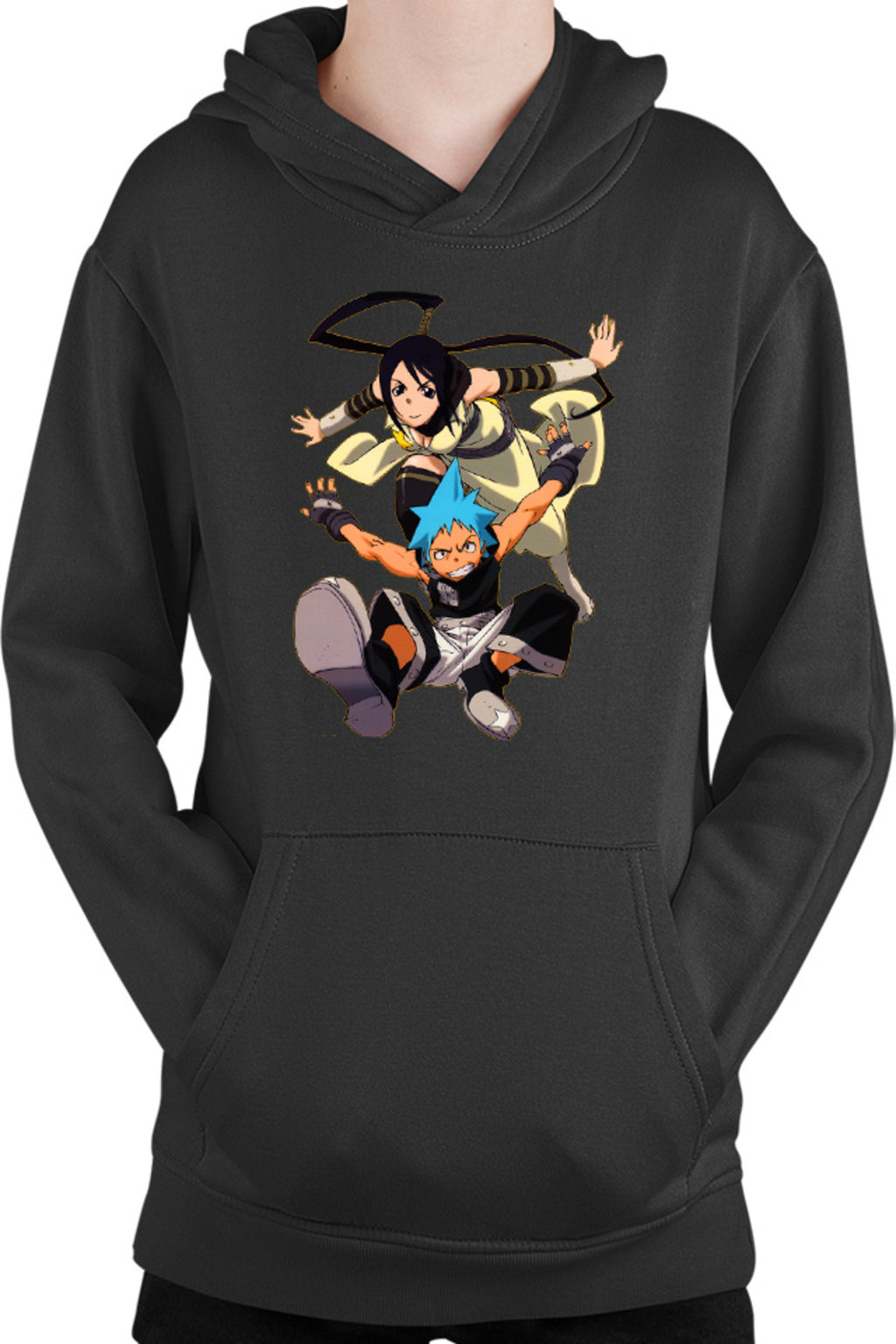 Hanorac copii Soul Eater Black Star Tsubaki Partner Supranatural Anime