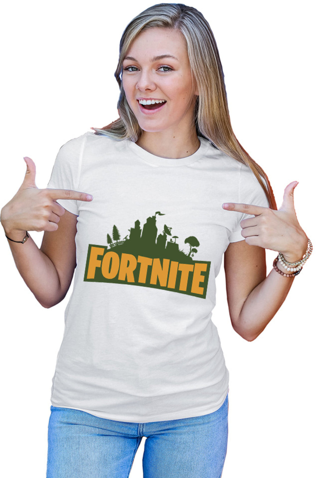 Tricou dama Fortnite Logo Battle Royale Weapons Characters Loot