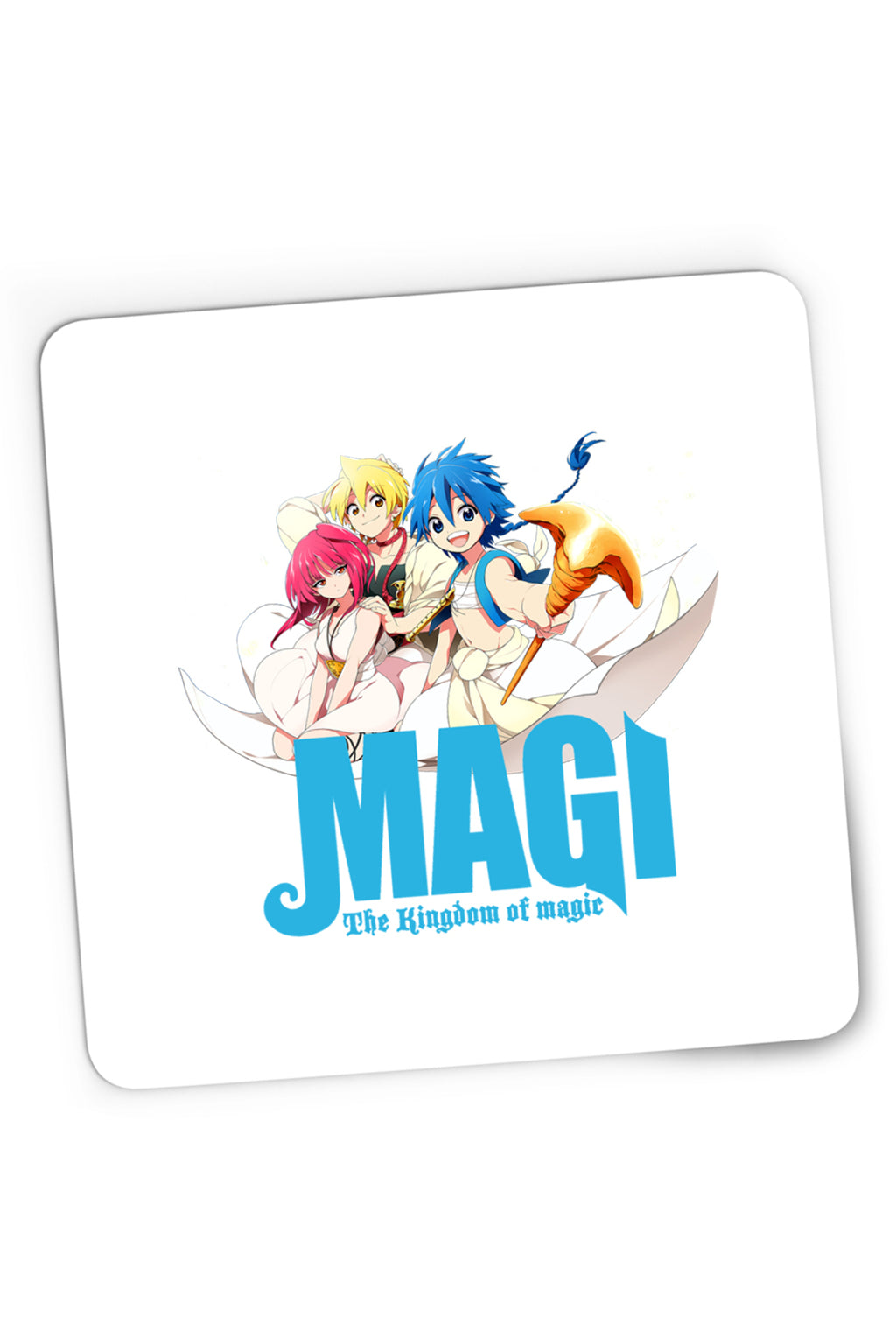 Mousepad Gaming Magi The Labyrinth of Magic Protagonists Group Flying Carpet, 21x19 cm