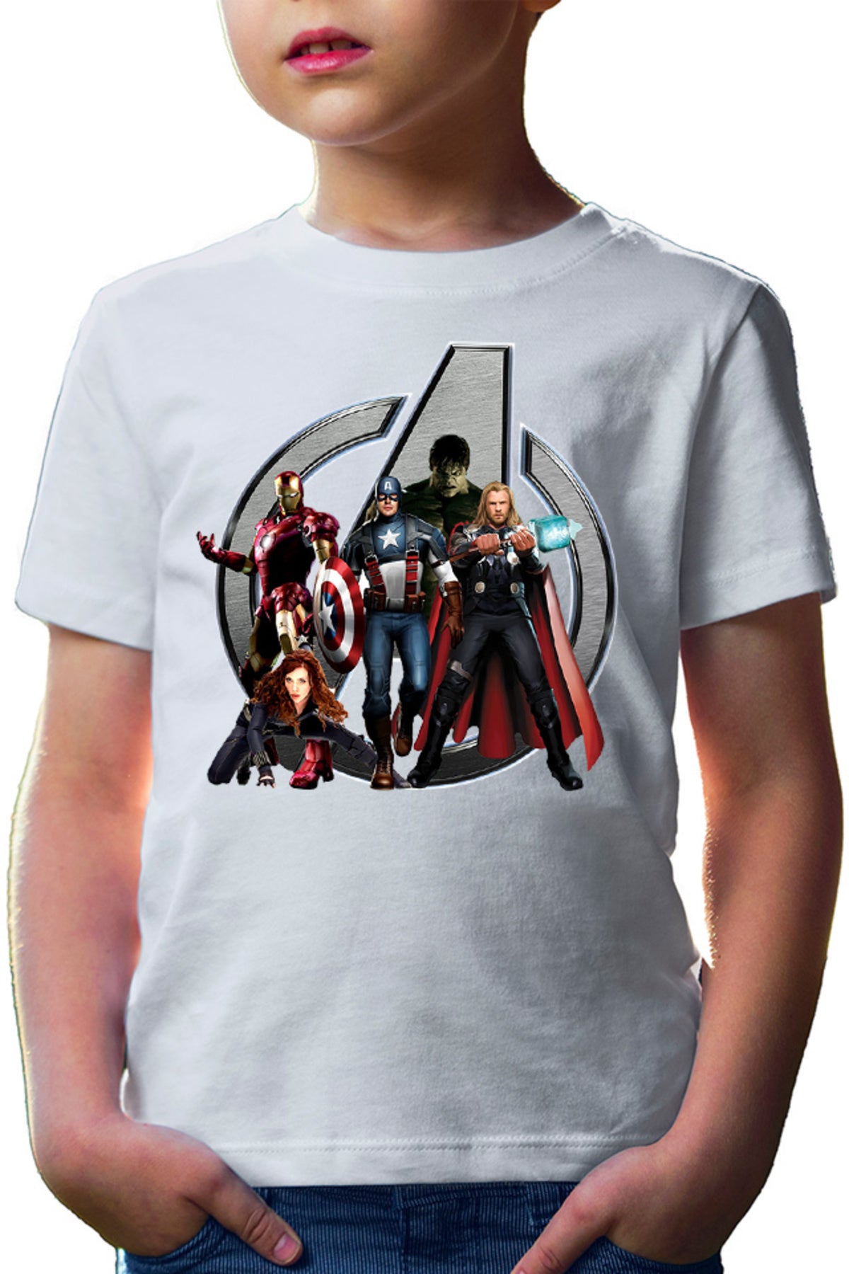 Tricou copii Thor Avangers Hulk Iron Man Captain America Allience Heroes
