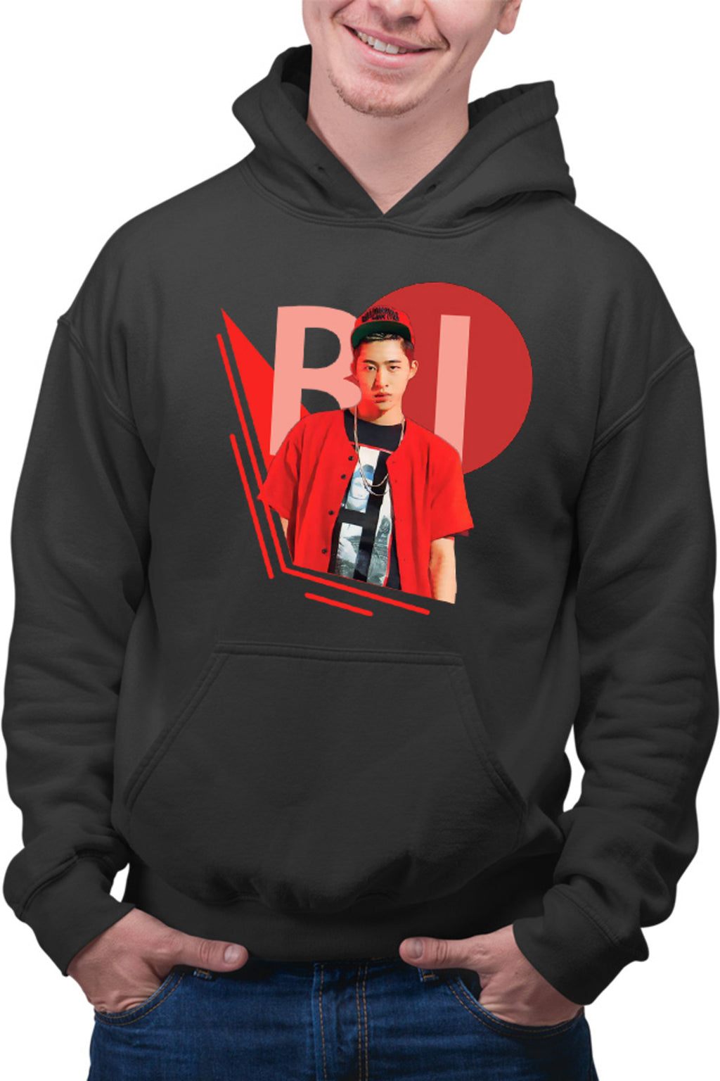 Hanorac barbati iKon B.I. Rapper Korean Singer Kim Han-bin