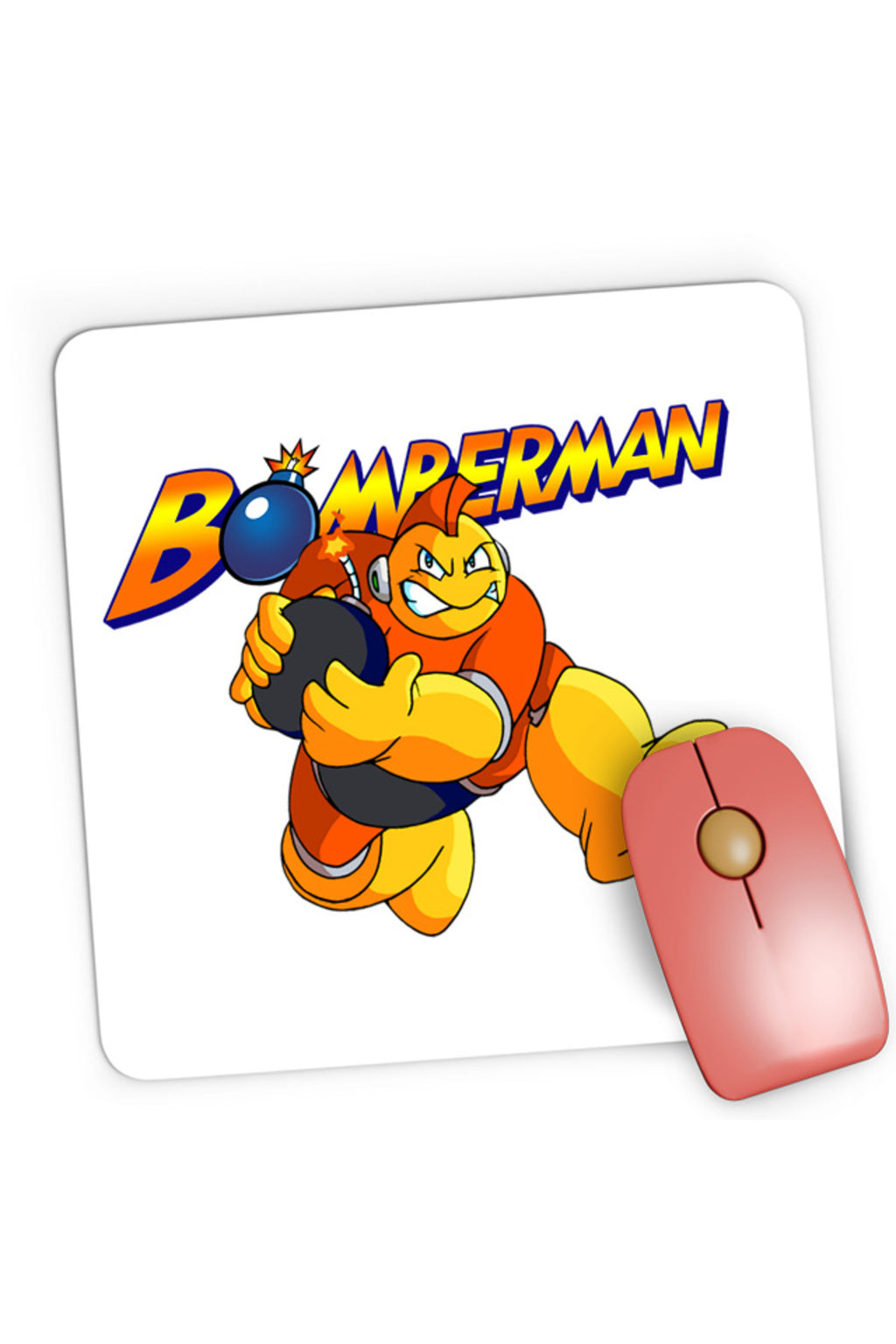 Mousepad Gaming Bomberman Run Bomb Logo Action, 21x19 cm