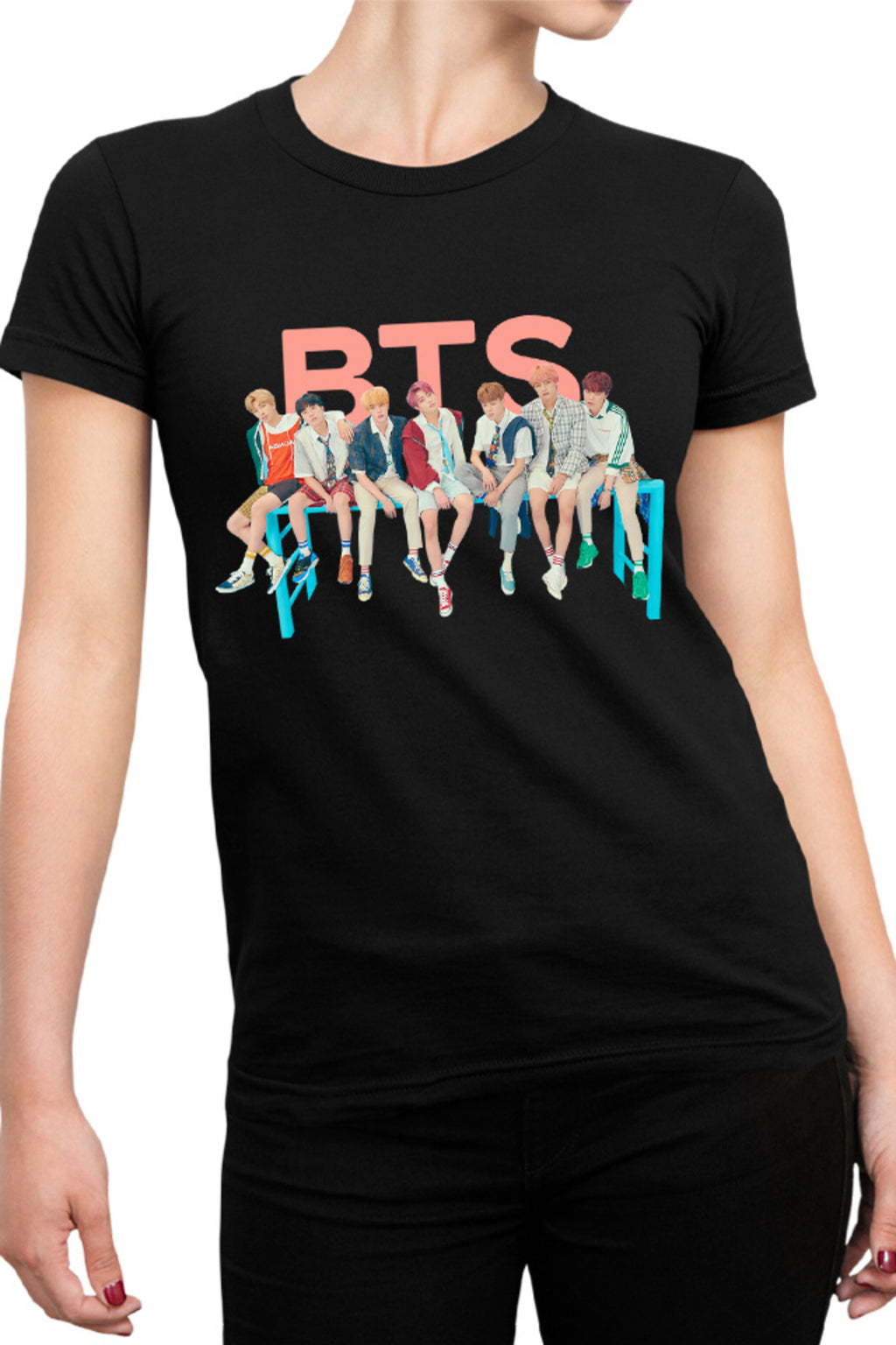 Tricou dama BTS All Members DNA Era Debut World Wide