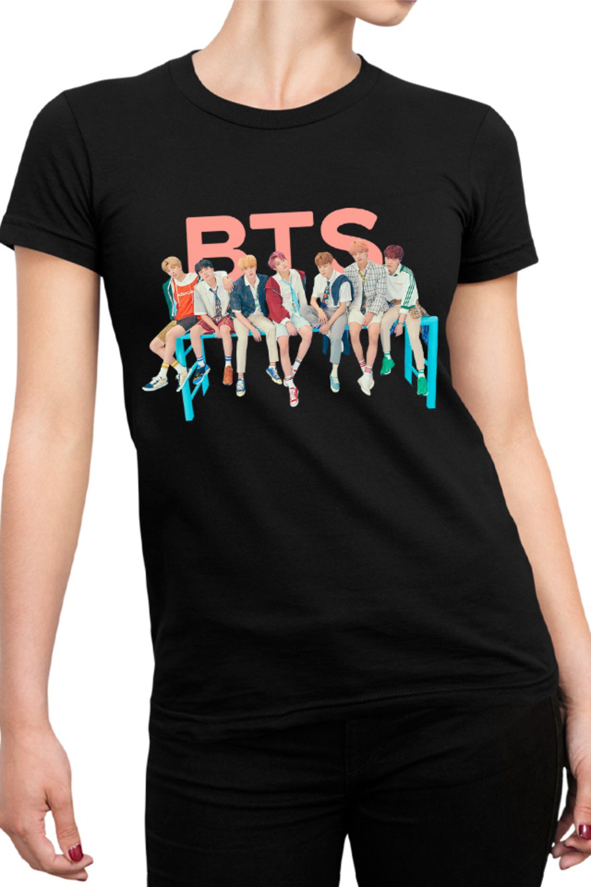 Tricou dama BTS All Members DNA Era Debut World Wide
